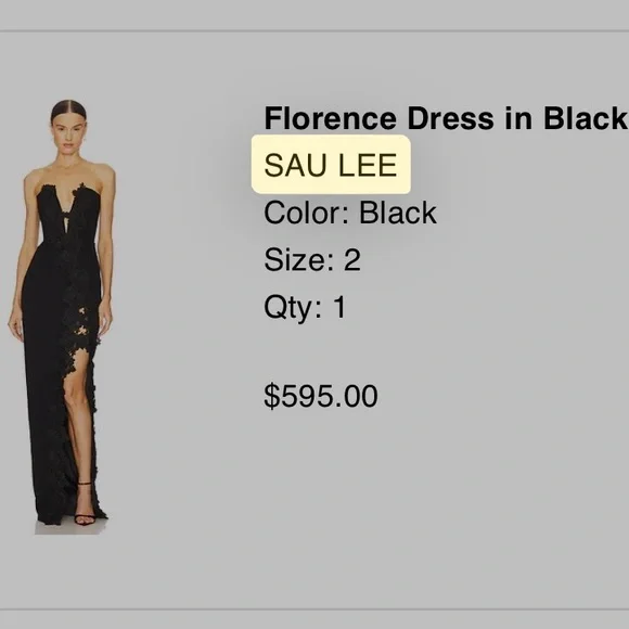 Sau Lee Florence Dress - Picture 3 of 4